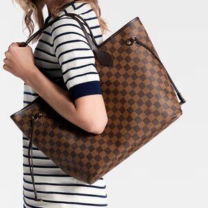 Louis Vuitton Neverfull MM Damier Ebene Tote